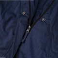 100% polyester Europa mode Pading lång jacka med äkta päls huva